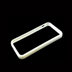 iPhone 5 5S Bumper with Chrome Button (White-White) iPhone 5 5S Bumper with Chrome Button (White-White)